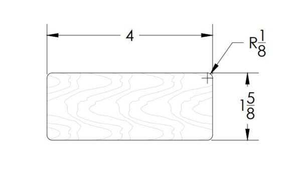 6005 Beverage Handrail diagram