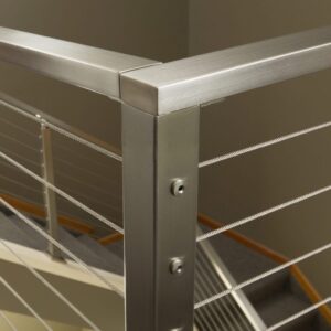 Flat Top Cable Railing Posts