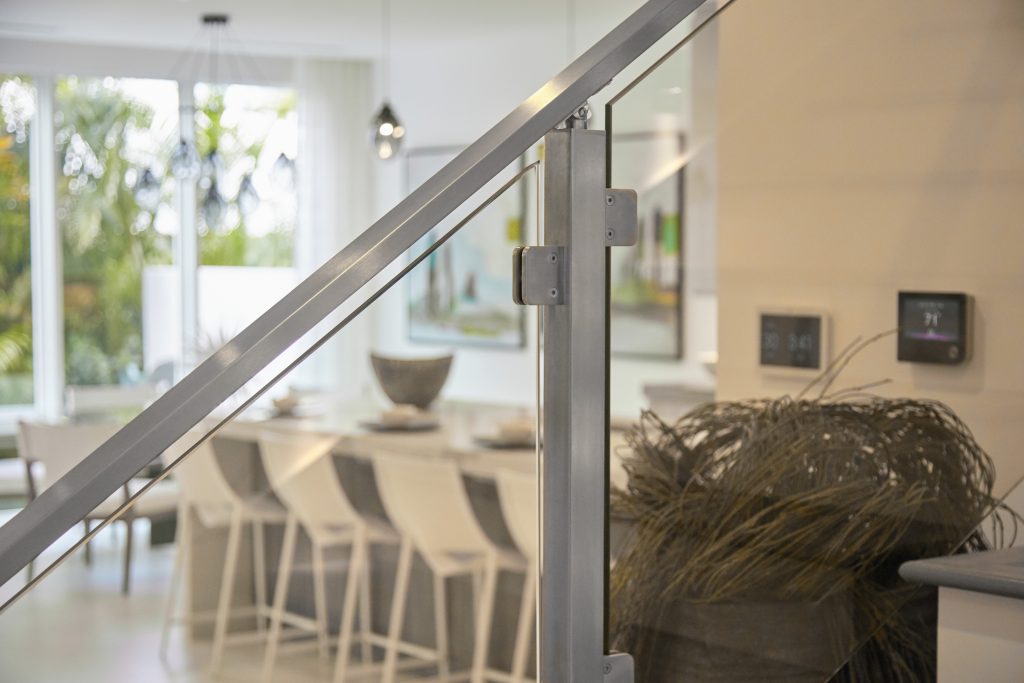 Interior Glass Railing Post