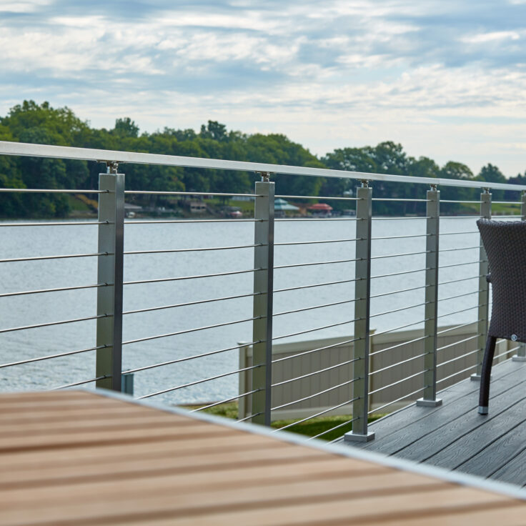 Lakeside stainless steel rod railing system