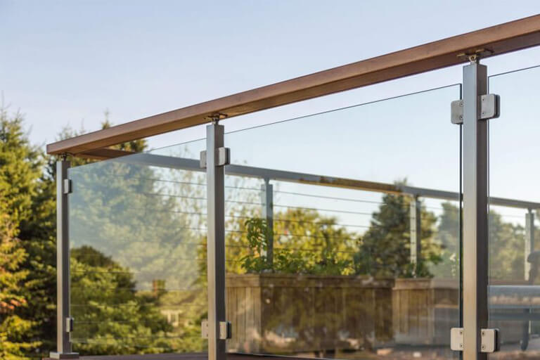 glass railing system