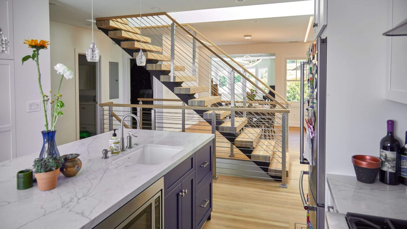 Floating Stairs for Kitchen