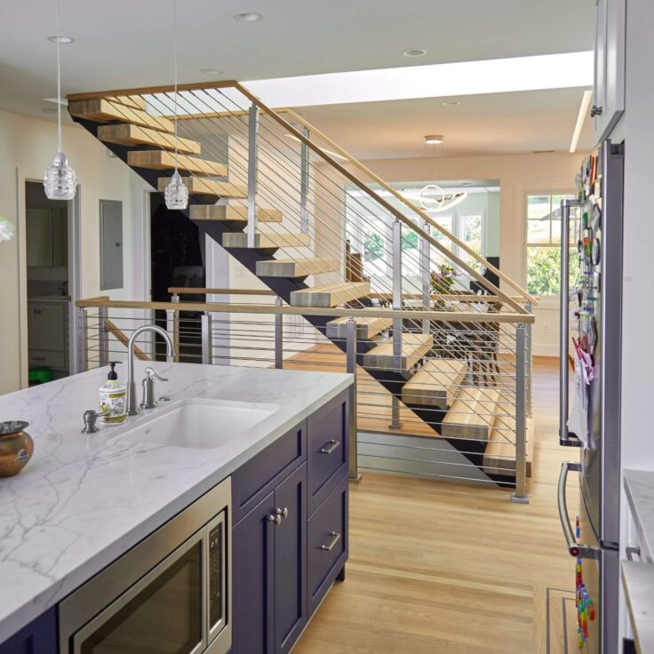 Floating Stairs for Kitchen