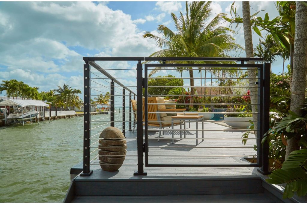 Florida Cable Railing with Palm Trees