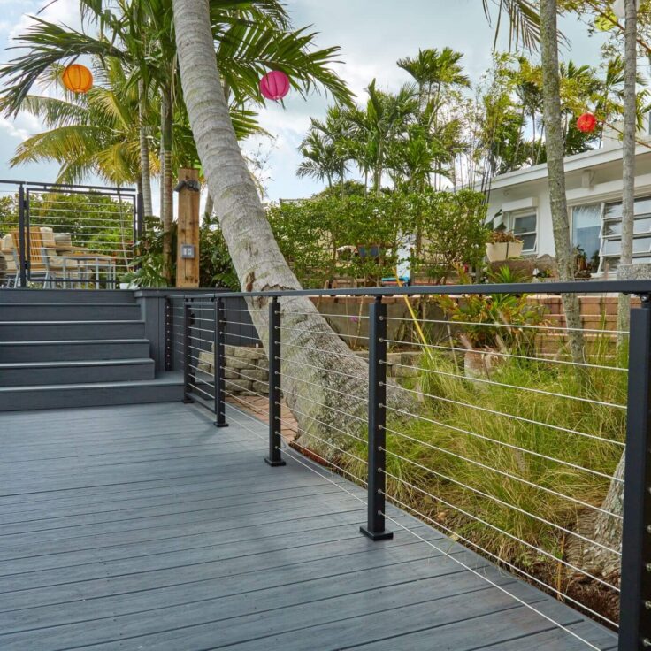 Cable Railing System with Palms