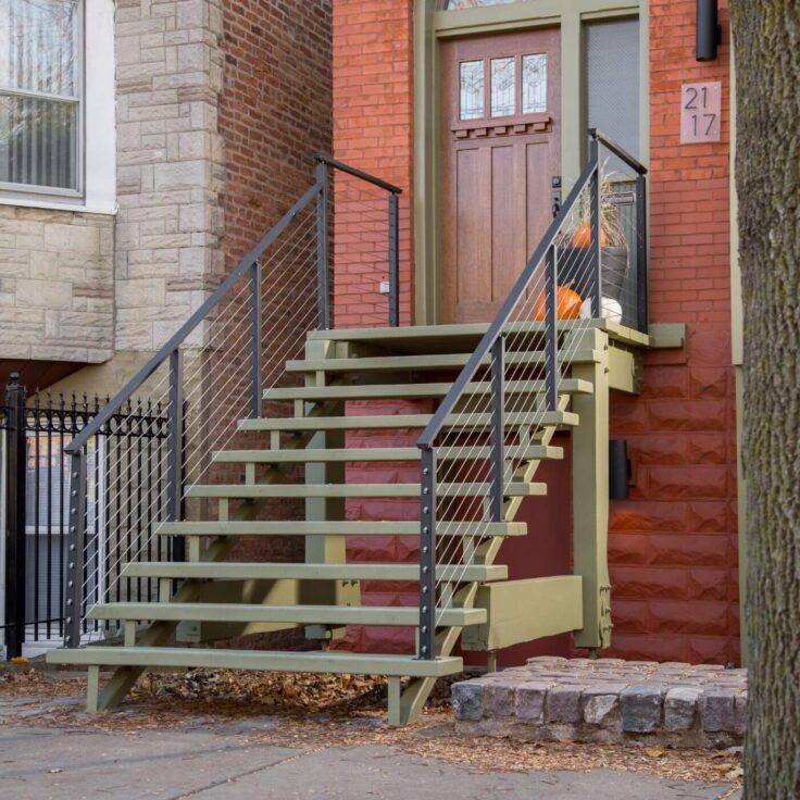 Cable Railing System with Black Powder Coat