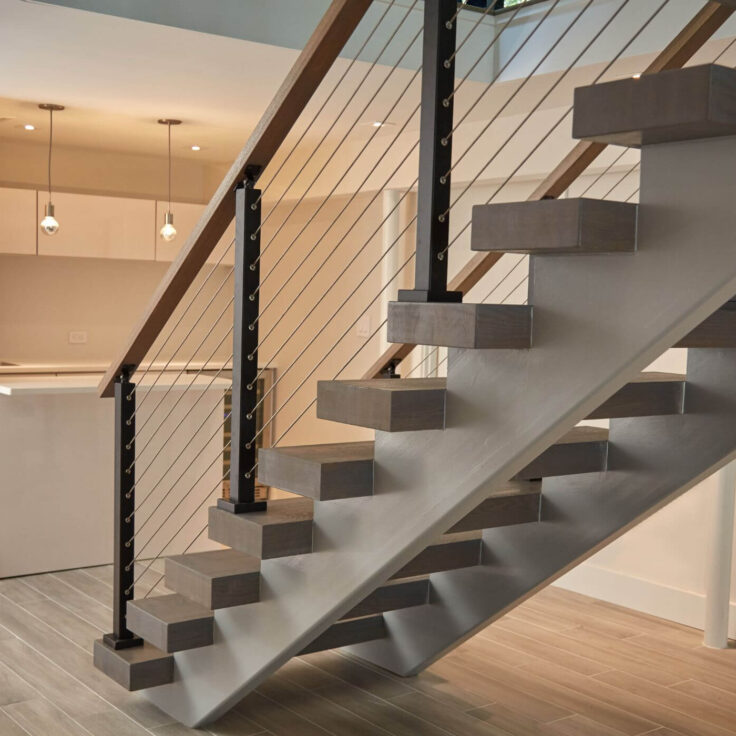 Open Concept Staircase for New York Home