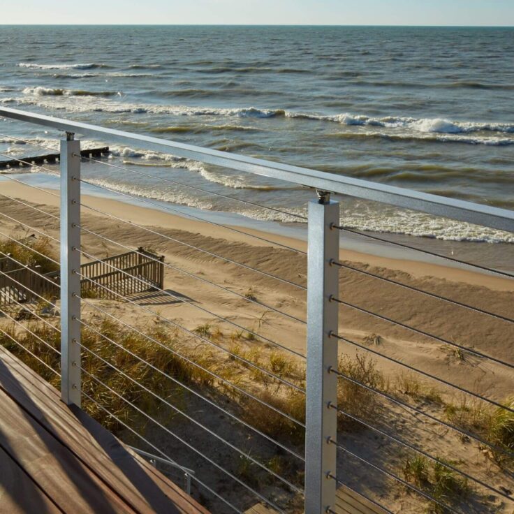 Cable Railing for Beach House