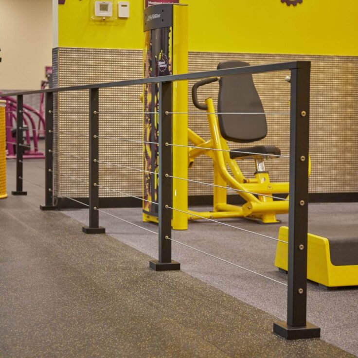 Cable Railing for Planet Fitness