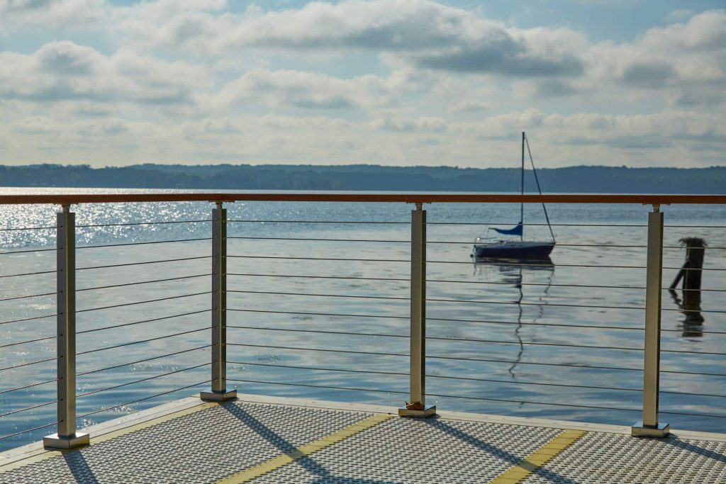 Rod Railing with Sailboat