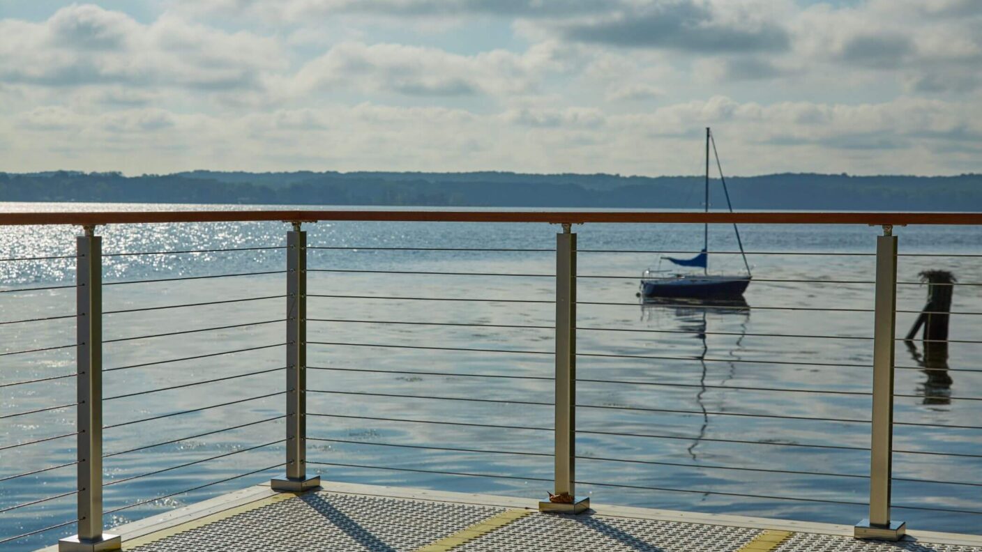 Rod Railing with Sailboat