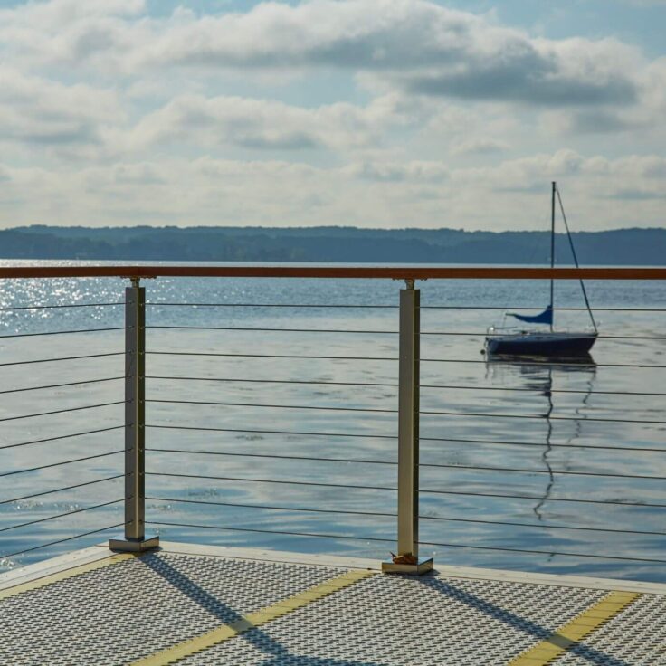 Cable Railing for an East Coast Pier