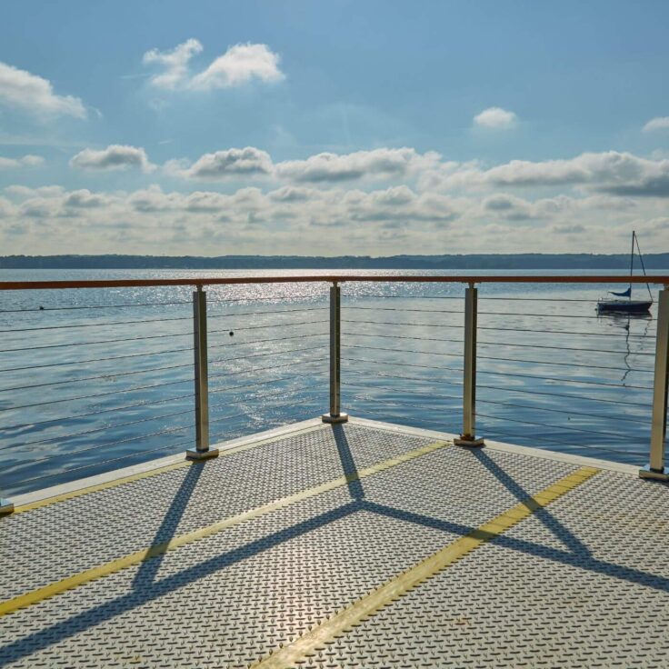 Rod Railing Post System on the Coast