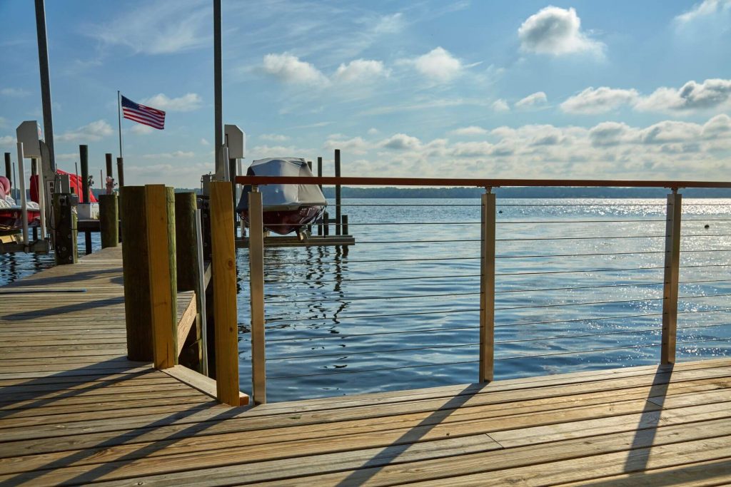 Rod Railing System for Dock