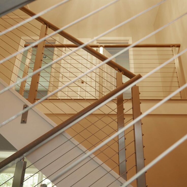 Rod Railing for Stair System