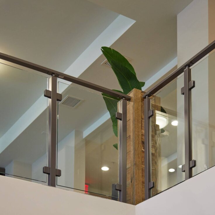 Glass Railing with Clips