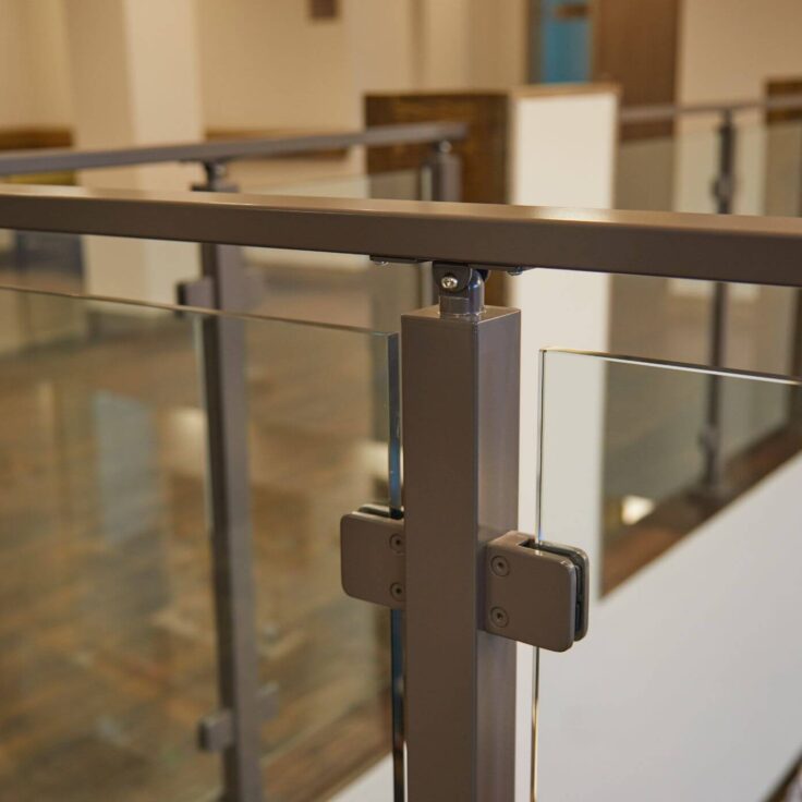 Glass Railing Post with Universal Top