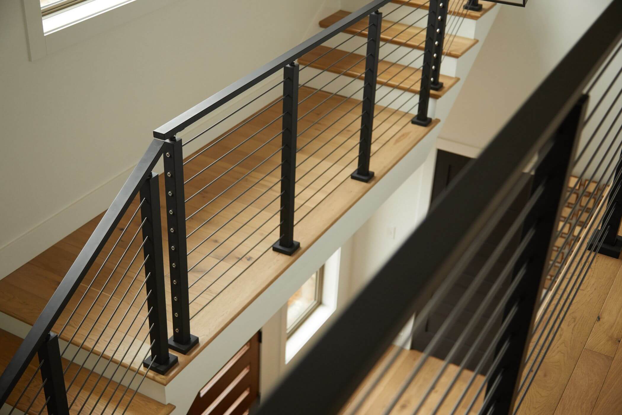 Black Onyx Rod Railing for Landing