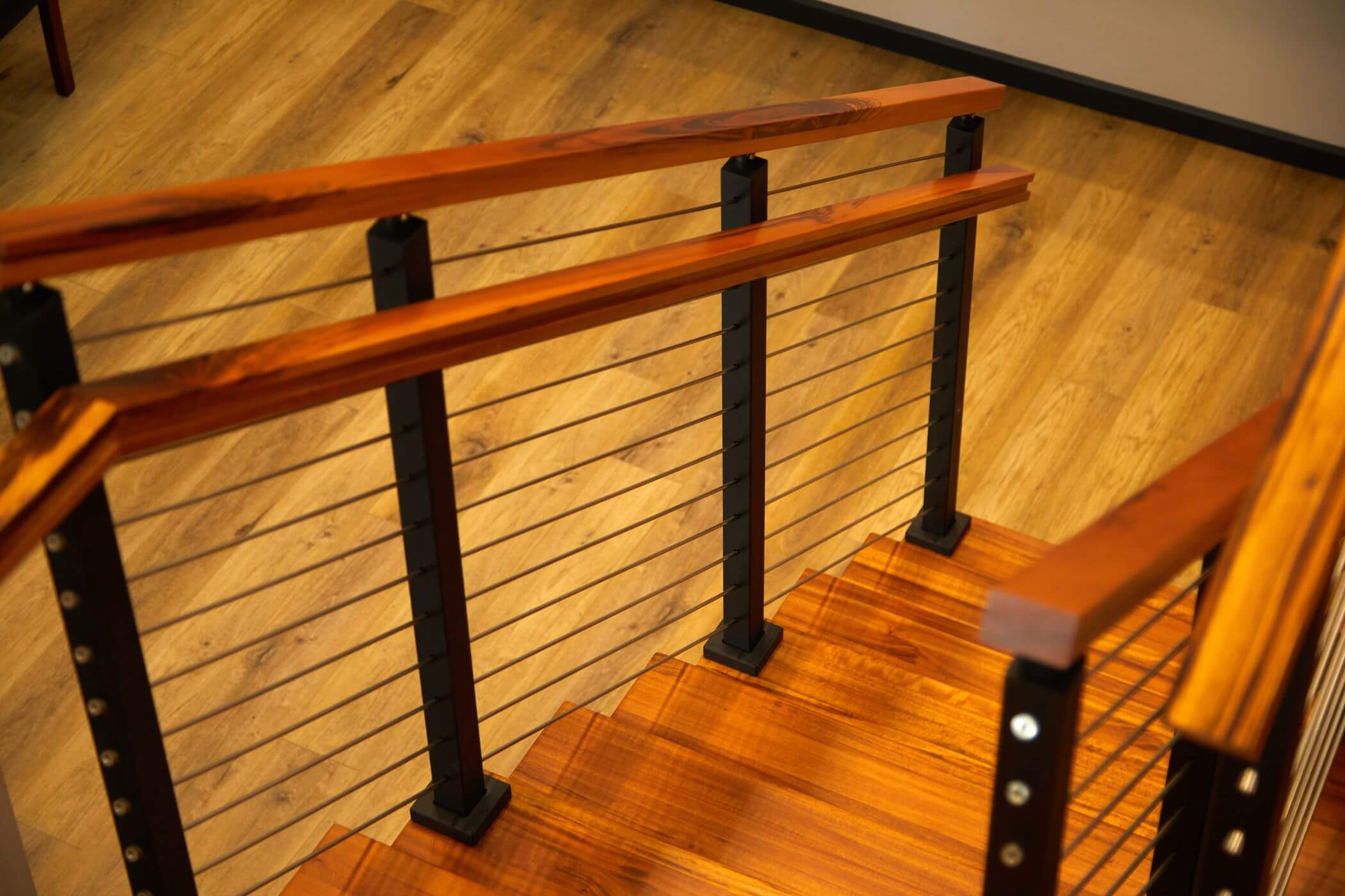 Stair railing posts