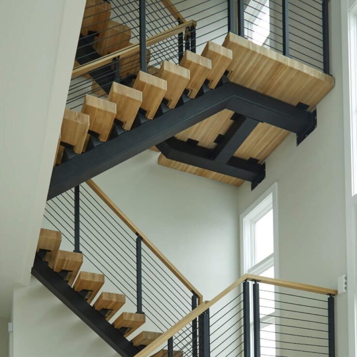 Double Switchback Staircase from Below