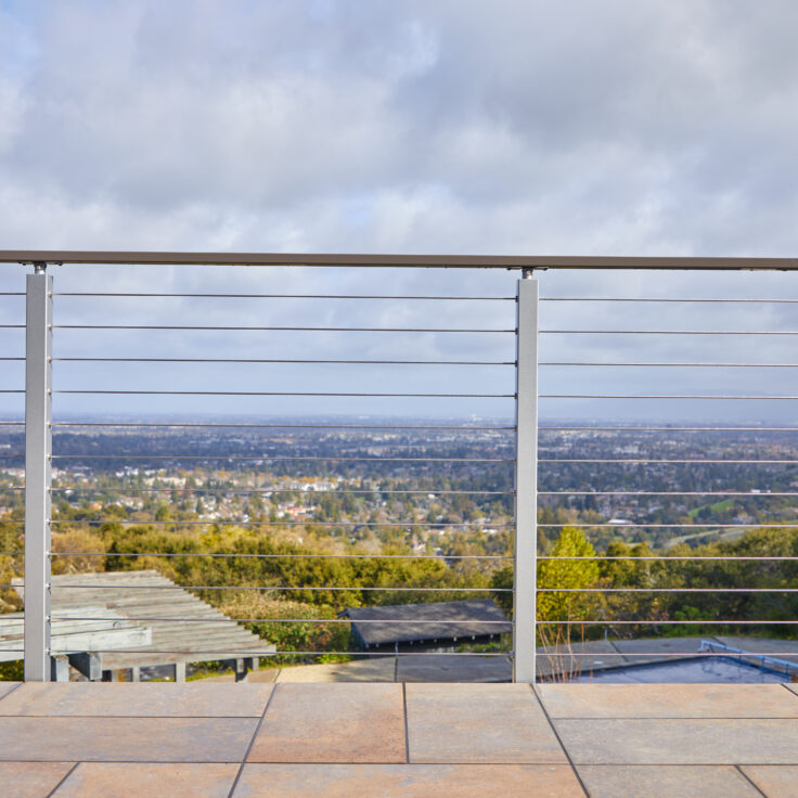 Side Mounted Cable Overlooking Silicon Valley