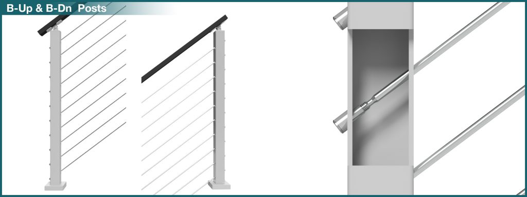 B-Up & B-Dn - Rod Post Configuration