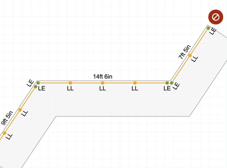 Graphic example of Express press builder tool for designing DIY cable railing